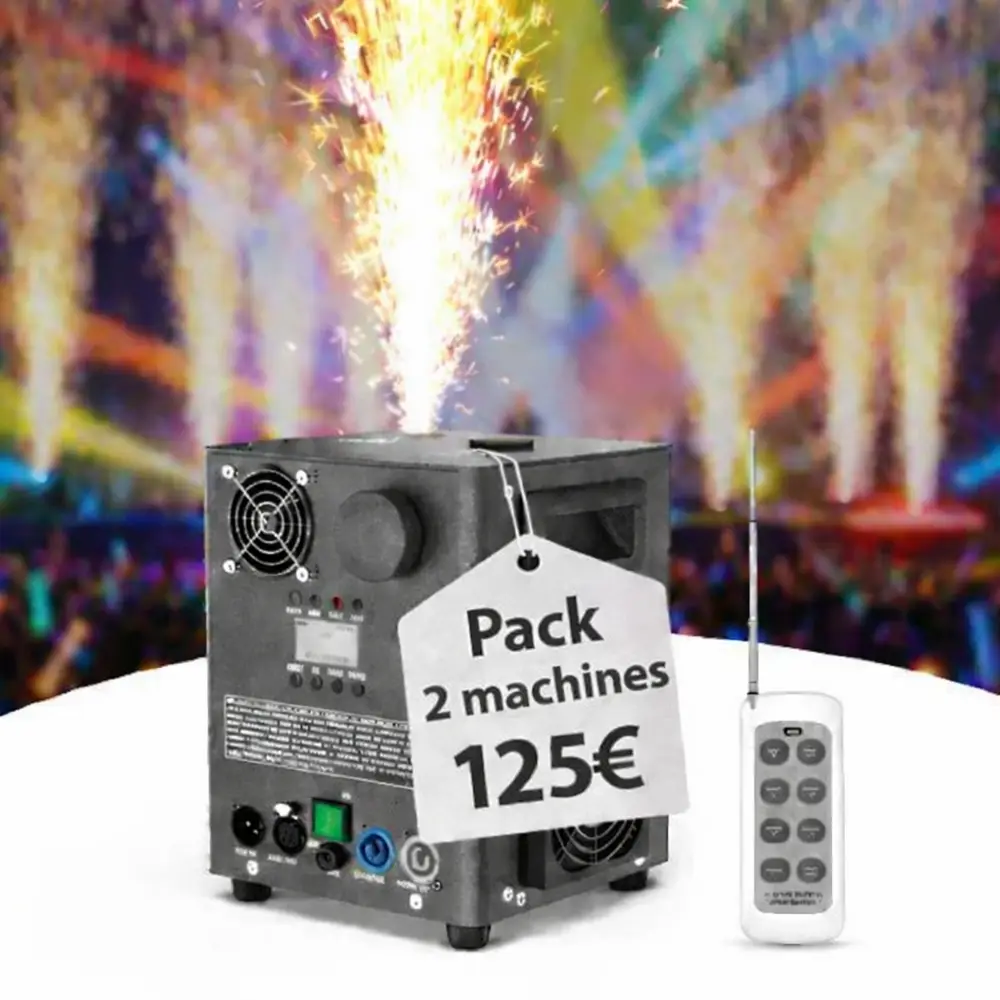 machine a étincelles froides,  location de matériel événementiel